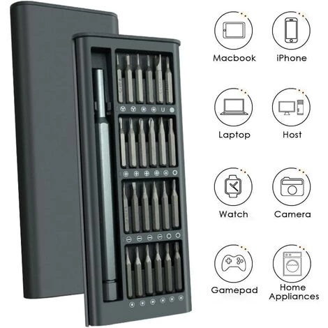 WERKZEUGE 24-in-1-Präzisions-Schraubendreher-Set Mit Etui, Magnetischer Präzisions-Schraubendreher, IPhone-Reparatur-Schraubendreher, Elektronischer Schraubendreher-Satz – Bild 4