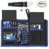 THSINDE 80 In 1 Professionelles Computer-Reparatur-Tool-Kit, Präzisions-Laptop-Schraubendreher-Kit, PC-Reinigungs-Kit, Mit 56 Magnetischen Bits Und 24 Werkzeugen, Compa