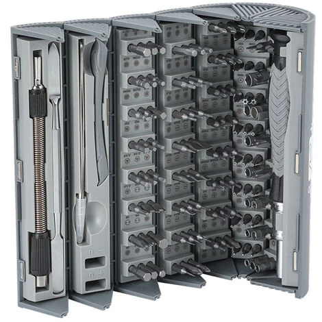 HAPPYSHOPPING 126-teiliges Schraubendreher-Set Mit 120 Starken CRV-Magnet-Bits, Multifunktionales Schraubendreher-Reparaturset Für Mobiltelefone, Computer, Haushaltsgeräte