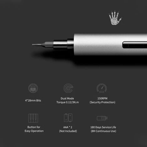 HAPPYSHOPPING WOWSTICK TRY Elektro Dual Power Schraubendreher Aluminium Körper 150 U / Min Mit 20 Stück Bits Repair Tool Kits – Bild 3