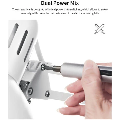 HAPPYSHOPPING WOWSTICK TRY Elektro Dual Power Schraubendreher Aluminium Körper 150 U / Min Mit 20 Stück Bits Repair Tool Kits – Bild 5