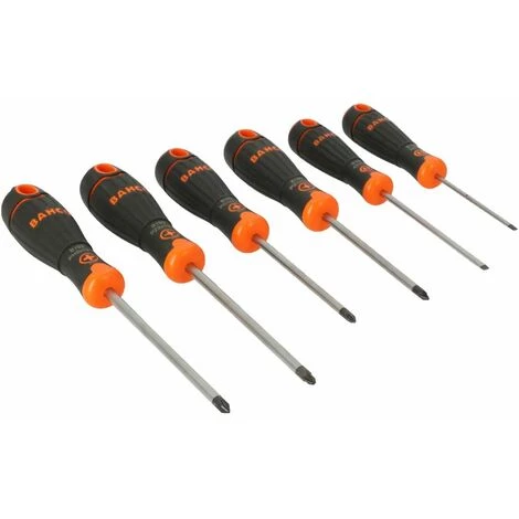 6-teilig Schraubendreher-Satz BahcoFit Schlitz + PH + PZ | B219.026