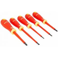 5-teilig Schraubendreher-Satz BahcoFit Isoliert Schlitz + PH | B220.005