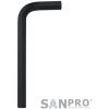 SANPRO - Sechskant-Winkelschraubendreher, SW 17,0 Mm, Schenkellänge 160 X 63 Mm