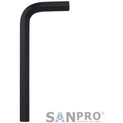 SANPRO - Sechskant-Winkelschraubendreher, SW 12,0 Mm, Schenkellänge 125 X 45 Mm