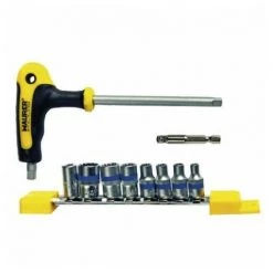 MAURER Juego Llaves Vaso Con Mango "t" 1/4" 9 Piezas