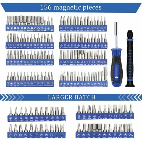 WERKZEUGE 170 In 1 Präzisions-Schraubendreher-Set, Magnetisches Schraubendreher-Set, Professionelles Reparatur-Werkzeug-Set Mit Tragbarer Tasche Für IPhone, IPad, PC, Computer, Laptop, MacBook, Tablet – Bild 5