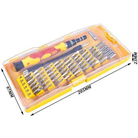 MIYA 58 In 1 CRV-Handy-Demontage-Reparaturwerkzeug Uhr-Schraubendreher Mehrzweck-Kombinations-Schraubendreher-Set Teleskopgriff – Bild 2