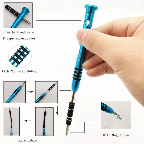 MINKUROW Schraubendreher-Set, 110 In 1 Präzisions-Werkzeug-Set, Magnetisches Feinreparatur-Set, Schraubendreher-Reparatur-Werkzeug-Set Für Modellbau, Handy, IPhone, IPad, Tablet, PC, Uhr, Kamera – Bild 2