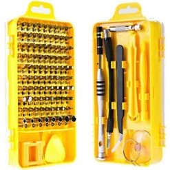 MINKUROW 110 In 1 Schraubendreher-Set Mini-Elektro-Präzisions-Schraubendreher Multifunktionale Computer-PC-Handy-Gerät-Reparatur-Handwerkzeuge