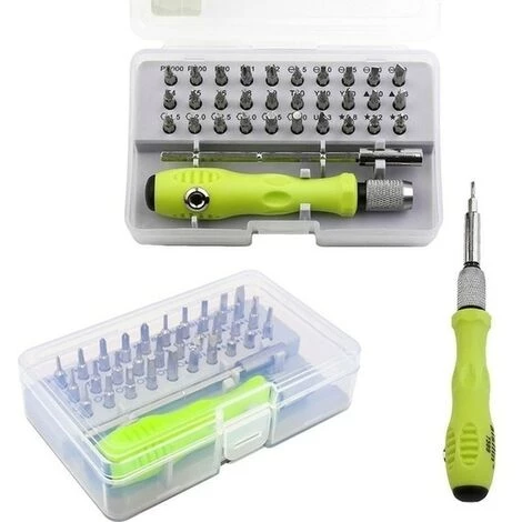 FUIENKO 32-in-1 Multi-funktion Schraubendreher-satz Handy Digital Kamera Stecker Rasiermesser Teardown Reparatur Werkzeug Schraubendreher Bit Set,32Pcs – Bild 3