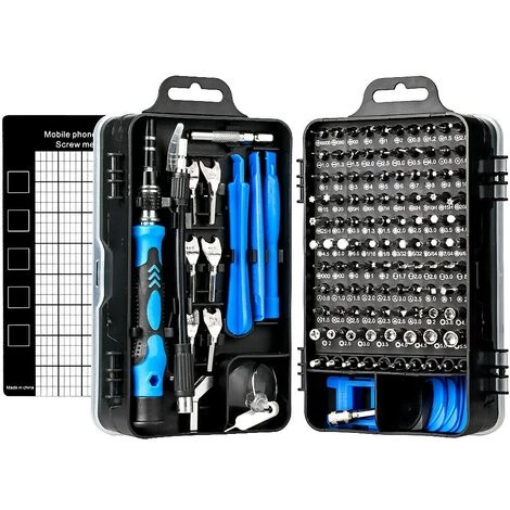 FUIENKO 135 In 1 Schraubendreher-set CRV Stahl Magnetische Schraubendreher-bits Reparatur Telefon PC Tool Kit Präzision Torx Hex Schraube Fahrer Hand Werkzeuge,Blau,135Pcs – Bild 3