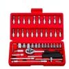 Fuienko Schraubenschlüssel Steckschlüssel Schraubendreher Haushalt Motorrad Auto Reparatur Werkzeug 46 Teile/satz Carbon Stahl Kombination Set