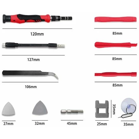 DONTODENT 117 In 1 Schraubendreher-Set Feinmechanik, 117-teiliges Schraubendreher-Set Für Elektronik, Uhrmacher, Feinmechanik, Modellbauer, Iphone, Laptop – Bild 3