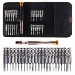 DONTODENT Präzisions-Schraubendreher Mini 25 In 1 Schraubendreher-Kit Reparaturwerkzeuge Für IPhone, Laptop, Laptop, Uhren, Schmuck, Spielzeug, Brillen Usw. Schraubendreher-Kit-Set Mit Ledertasche