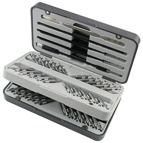 QERSTA 66-teiliges Magnetisches Schraubendreher-Set, Präzisions-Bits, Griff Aus Aluminiumlegierung, Handwerkzeuge