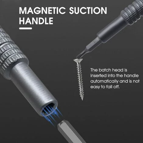 QERSTA 66-teiliges Magnetisches Schraubendreher-Set, Präzisions-Bits, Griff Aus Aluminiumlegierung, Handwerkzeuge – Bild 2
