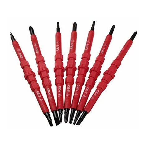 QERSTA Magnetisches Schraubendreher-Set, Mehrfach Isoliertes Schraubendreher-Set Mit 14 Austauschbaren Positionen Für DIY-Reparaturen – Bild 3