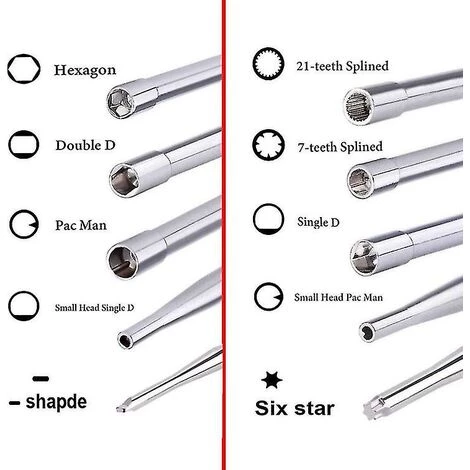 GESCHENKE 10-teiliges Vergaser-Einstellwerkzeug 10-teiliges Vergaser-Schraubendreher-Set – Bild 5