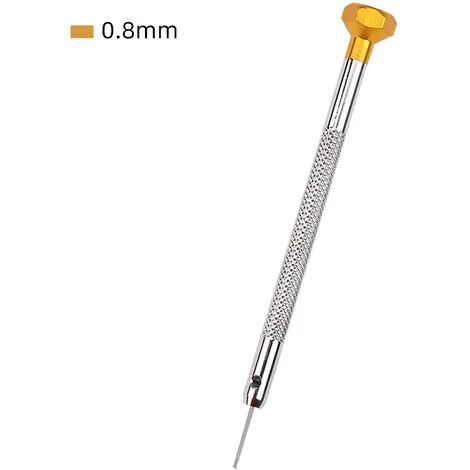 BENOBBY KIDS 5 Präzisions-Schraubendreher – Geschlitzte Flache Klinge – Reparaturwerkzeuge Für Uhrmacher – 0,8–1,6 Mm