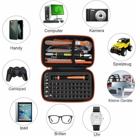 BEARSU 68-in-1-Präzisions-Schraubendreher-Kit, S2-Stahl-Schraubendreher-Reparaturwerkzeug Für Laptops, Computer, Brillen, Notebooks, Geräte – Bild 2