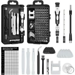 BEARSU 122 In 1 Mini-Präzisions-Schraubendreher-Set Kit Tool Small Box Schraubendreher Laptop-Demontage Für Reparatur, Brille, Heimwerker, Uhr, Smartphone
