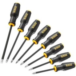 DeWALT MAXFIT Schraubendreher-Set DWHT65102-0, Schlitz, PH, PZ, Mit Feststehender Klinge, Griff Aus Bi-Material 8-teilig