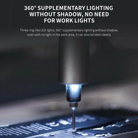 LIFCAUSAL IFu D2Plus Lithium-Elektro-Schraubendreher-Kit, Tragbarer Mini-Schraubendreher-Bit, Reparaturwerkzeug-Set Für Elektronik/Handy/Notebook/Uhr – Bild 3