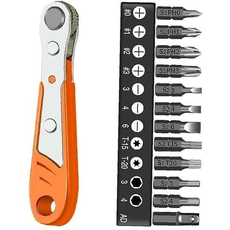 HELLO KITTY BAIN 12pcs Ratschen-Schraubendreher Ratschen-Schraubendreher Mini-Ratschen-Schraubendreher