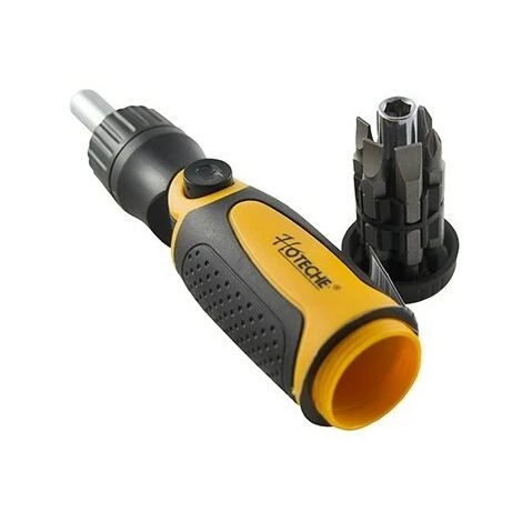 HOTECHE Atornillador Ratchet+12 Puntas