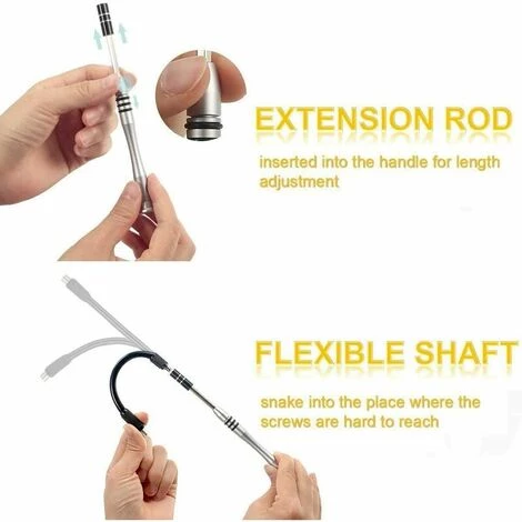 THSINDE 60 In 1 Magnetisches Präzisions-Schraubendreher-Set, Schraubendreher-Reparaturwerkzeuge Für Laptop, Computer, Brille, Laptop, Gerät – Bild 4