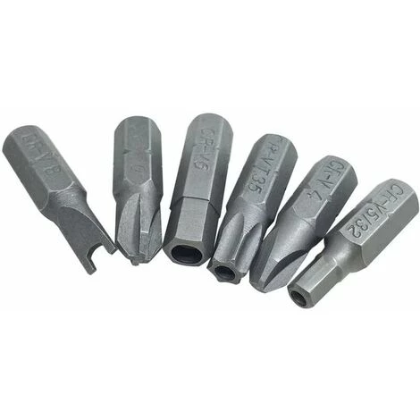 THSINDE 34 Magnetische Schraubendreher-Bits Mit Verlängerungs-Bit-Halter, Manipulationssicherer SAE-Metrik-Sechskant-Tri-Wing-Torq-Stern-Steckschlüssel – Blau – Bild 5