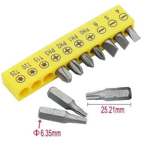 DONTODENT Schraubendreher-Verlängerungsgriff L-Form 1/4" Sechskant-Steckschlüssel, Kleiner Multi-Bit-Schraubendreher, Ringmaulschlüssel, Schlitz-Schraubendreher-Kit Werkzeug Mit – Bild 3