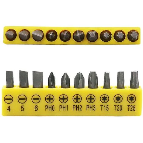 DONTODENT Schraubendreher-Verlängerungsgriff L-Form 1/4" Sechskant-Steckschlüssel, Kleiner Multi-Bit-Schraubendreher, Ringmaulschlüssel, Schlitz-Schraubendreher-Kit Werkzeug Mit – Bild 4