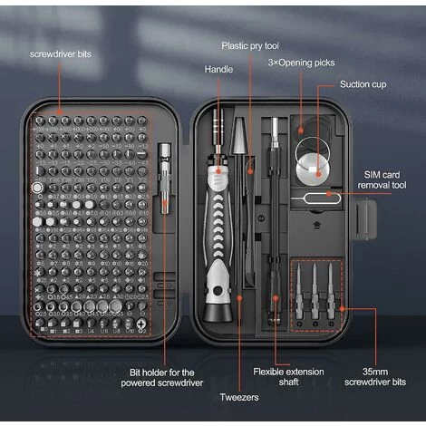 HELLO KITTY BAIN 130 In 1 Präzisions-Schraubendreher-Bit-Set, Torx-Schraubendreher-Set – Bild 2