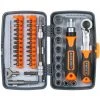 LIFCAUSAL 38-teiliges Präzisions-Ratschen-Schraubendreher-Bit-Set Magnet-Schraubendreher-Kit Elektronik-Reparatur-Werkzeug-Kit Mit Flexibler Schaft-Verlängerungsstange Für Telefon, Laptop, Uhr Und Andere Elektronische Geräte 2880B