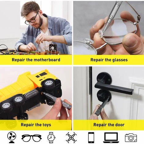 ECHOO 23-in-1-Präzisions-Schraubendreher-Reparaturset – Mini-Bohrer Für IPhone, Laptop, Smartphone, MacBook, Xbox, Brille, Aufbewahrungskoffer Mit Magnetverschluss – Bild 2