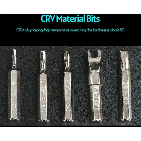 LIFCAUSAL 52-in-1-Präzises Schraubendreher-Set, Multifunktional, Tragbar, Manuelle Schraubendreher-Bits, Reparaturwerkzeug-Kit Für Elektronik/Smartphone/Notebook/Uhr, Orange – Bild 5