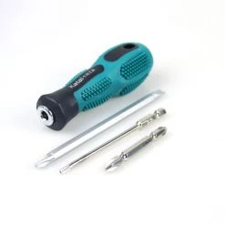 DECKON 2-in-1-Dual-Purpose-Schraubendreher, Abnehmbarer Magnetischer Schraubendreher Mit Kreuzschlitz Und Flachem Kopf, Haushalts-Handreparaturwerkzeuge, Für Die Installation Und Wartung Mechanischer Geräte