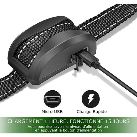 MONLY Anti-Bellhalsband Für Hunde - 3 Modi Elektroschock/Vibration/Empfindlichkeit Trainingshilfe Harmlos Automatisch IP65 – Bild 4