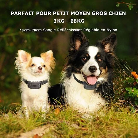 MONLY Anti-Bellhalsband Für Hunde - 3 Modi Elektroschock/Vibration/Empfindlichkeit Trainingshilfe Harmlos Automatisch IP65 – Bild 5