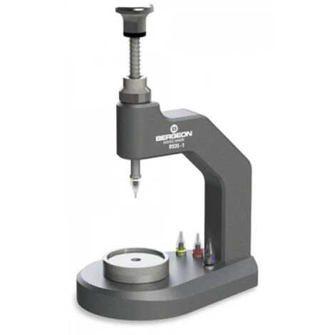 Bergeon Zeigersetzgerät 8935-1, Inkl. 1 Brosche, Pressstock Mit Spindel Zum Präzisen Zeigersetzen