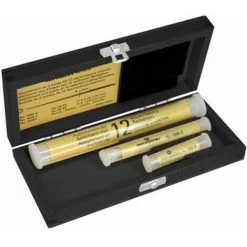 Bergeon 5310 Reibahlen-Sortiment, 12-teilig, In 3 Tuben, Pappschachtel, Zur Feinbearbeitung, Uhrmacherwerkzeug