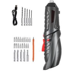 ASUPERMALL 250r/min Schraubendreher Metall Bits Set Multifunktionaler Schraubendreher Reparatur Werkzeugsatz Elektrischer Schraubendreher Für Mobiltelefone Computer Haushaltsgeräte