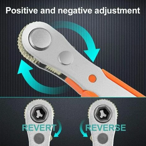 SOEKAVIA Phillips-Schraubendreher Ph 2 X 110 Mm, 1/4 Mini-Ratschen Und Phillips-Schraubendreher-Bits Mit 1/4 Zoll High-Torque-Antrieb Umschaltbarer Mini-Winkelschraubendreher Mit Umschaltknarre – Bild 4