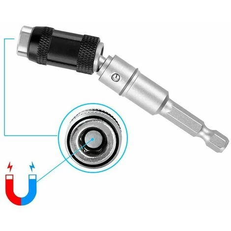 MONLY 1/4 "Sechskant-Magnetring-Schraubendreher-Bits Handwerkzeuge Bohrerverlängerungsschaft Schnellwechselhalter Treiberführung Bohrerspitze – Bild 4