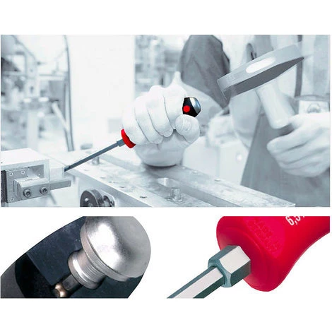 Wiha SoftFinish® Schlitz/ Kreuzschlitz-Set 6-teilig - 530 HK6 - Durchgehende Sechskantklinge - 21250 – Bild 4