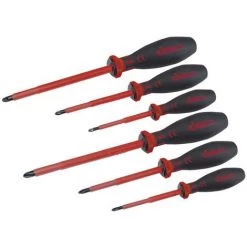 Cimco Cimco Kreuzschlitz-Schraubendreher-Satz, VDE-isoliert, 6-teilig 117745